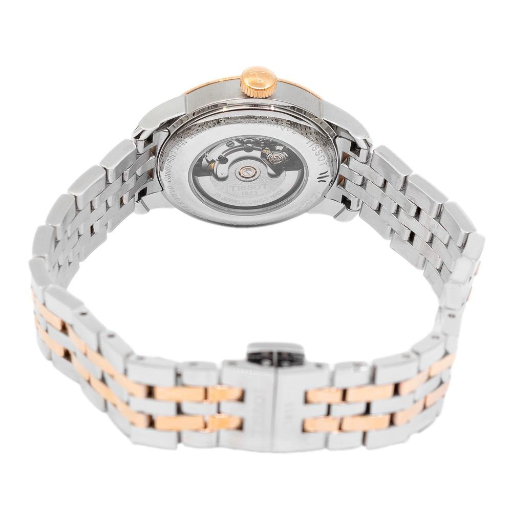 Tissot T Classic Le Locle Automatic Silver Dial Two Tone Steel Strap Watch For Women - T006.207.22.038.00