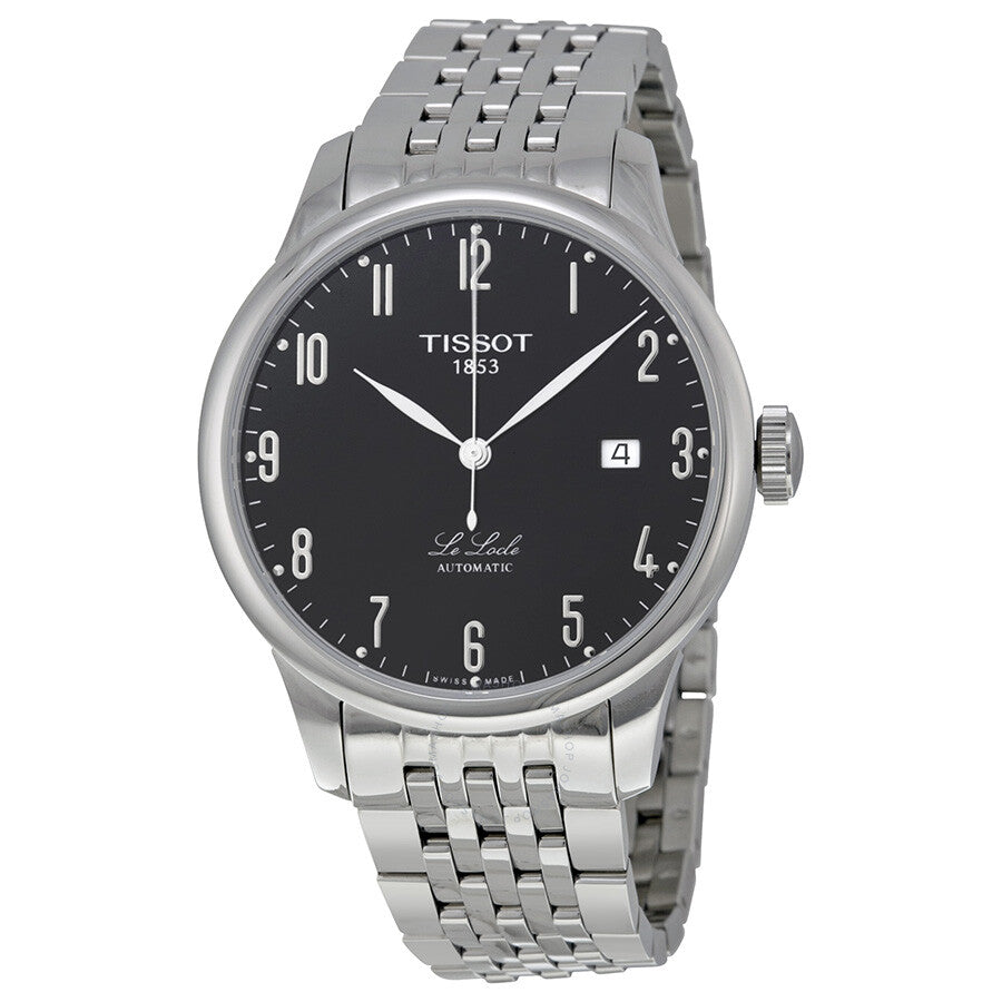 Shop Authentic Tissot T Classic Powermatic 80 Black Dial Silver Steel Strap Watch For Men - T41.1.483.52 - Luxxuri