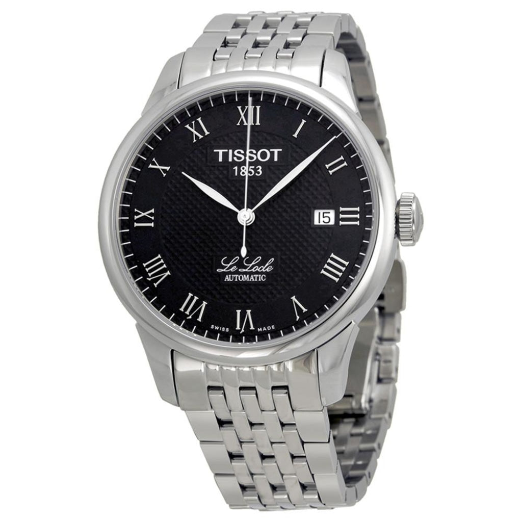 Shop Authentic Tissot T Classic Le Locle Powermatic 80 Black Dial Silver Steel Strap Watch For Women - T41.1.483.53 - Luxxuri