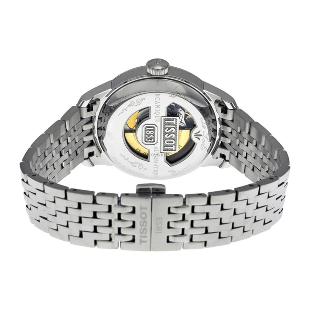 Shop Authentic Tissot T Classic Powermatic 80 Black Dial Silver Steel Strap Watch For Men - T41.1.483.52 - Luxxuri