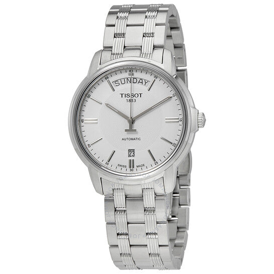 Shop Authentic Tissot T Classic Automatic III Day Date White Dial Silver Steel Strap Watch for Men - T065.930.11.031.00 - Luxxuri