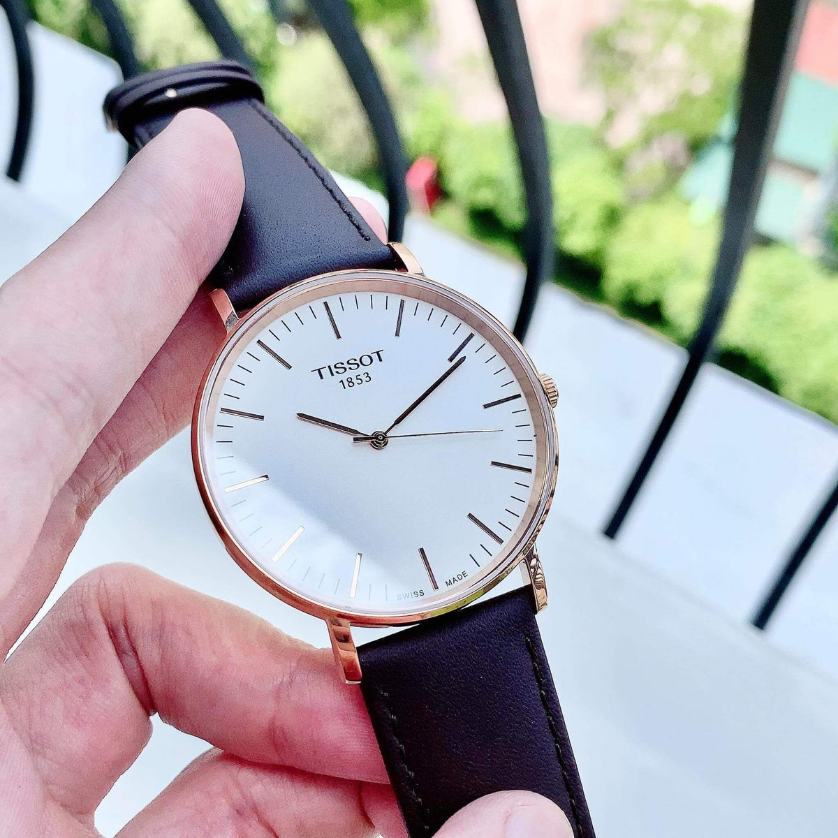 Shop Authentic Tissot T Classic Everytime White Dial Brown Leather Strap Watch for Men - T109.610.36.031.00 - Luxxuri