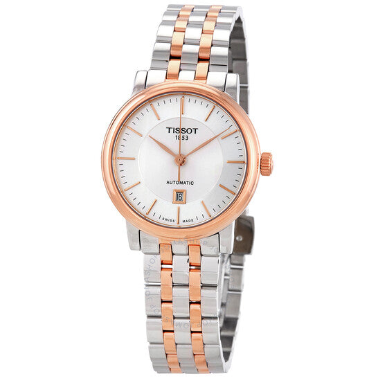 Shop Authentic Tissot T Classic Carson Premium 30 White Dial Two Tone Steel Strap Watch for Women - T122.207.22.031.01 - Luxxuri