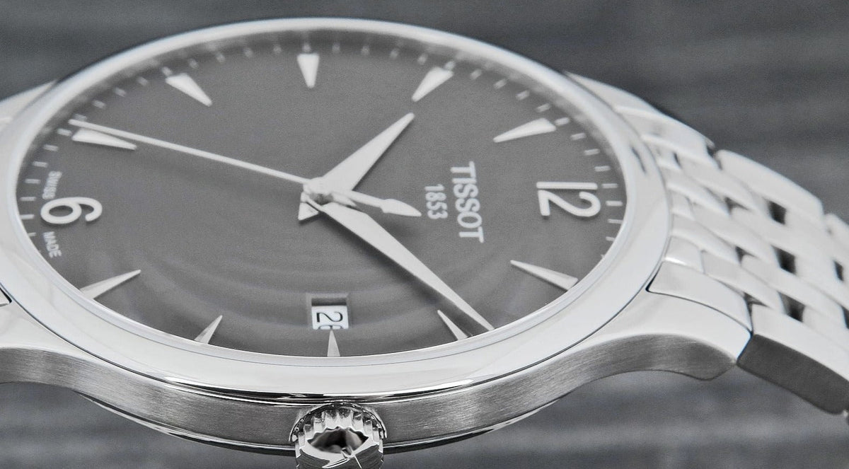 Shop Authentic Tissot T Classic Tradition Grey Dial Silver Steel Strap Watch For Men - T063.610.11.067.00 - Luxxuri