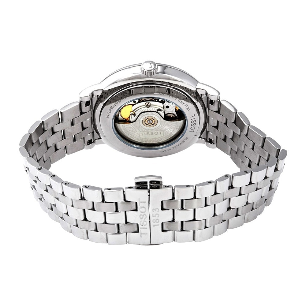 Shop Authentic Tissot T Classic Carson Premium Powermatic 80 White Dial Silver Steel Strap Watch For Men - T122.407.11.031.00 - Luxxuri