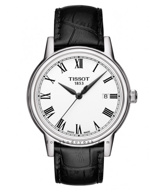 Shop Authentic Tissot T Classic Carson White Dial Black Leather Strap Watch for Men - T085.410.16.013.00 - Luxxuri