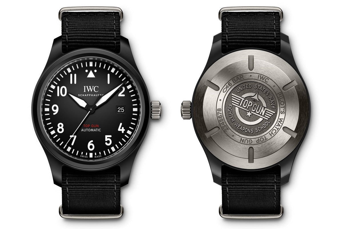 Shop Authentic IWC Pilot Watch Chronograph Top Gun Edition Black Dial Black Nylon Strap Watch for Men - IW326901 - Luxxuri