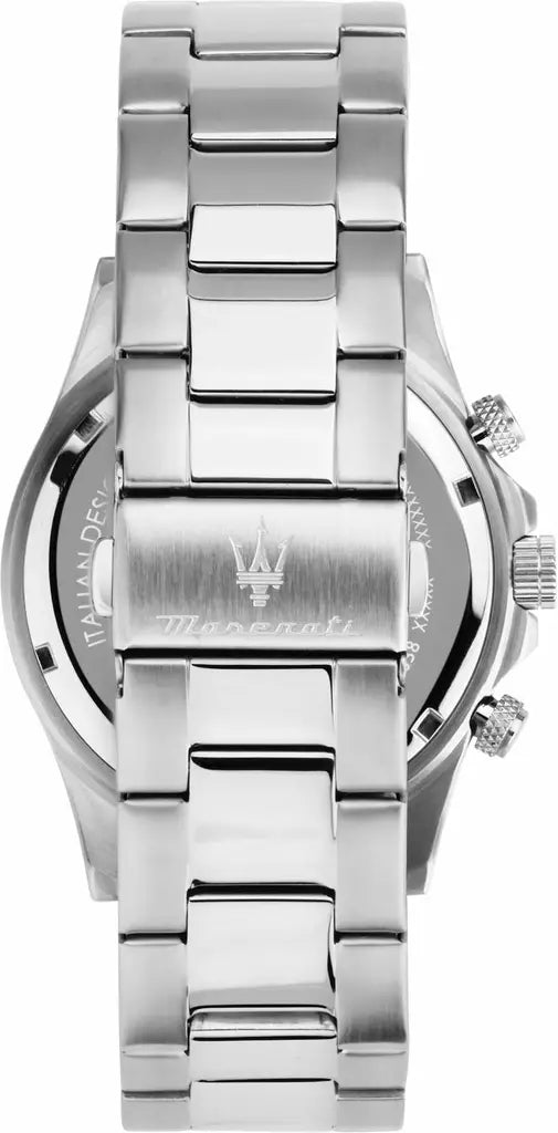 Shop Authentic Maserati Competizione Chronograph Black Dial Silver Steel Strap Watch For Men - R8873600008 - Luxxuri