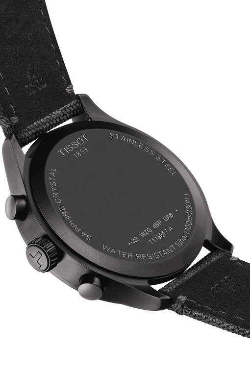 Shop Authentic Tissot Chrono XL Quartz Black Dial Black Nylon Strap Watch For Men - T116.617.37.051.00 - Luxxuri