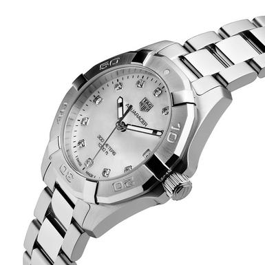 Shop Authentic Tag Heuer Aquaracer White Mother of Pearl Dial Watch for Women - WBD1314.BA0740 - Luxxuri