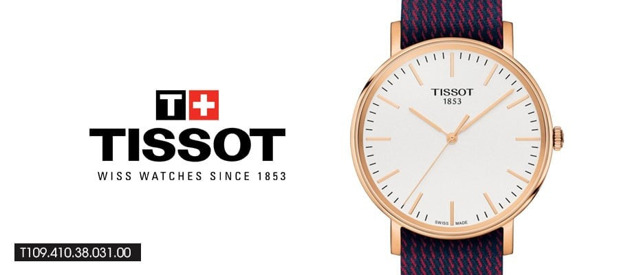 Shop Authentic Tissot T Classic Everytime Medium White Dial Two Tone NATO Strap Watch for Men - T109.410.38.031.00 - Luxxuri