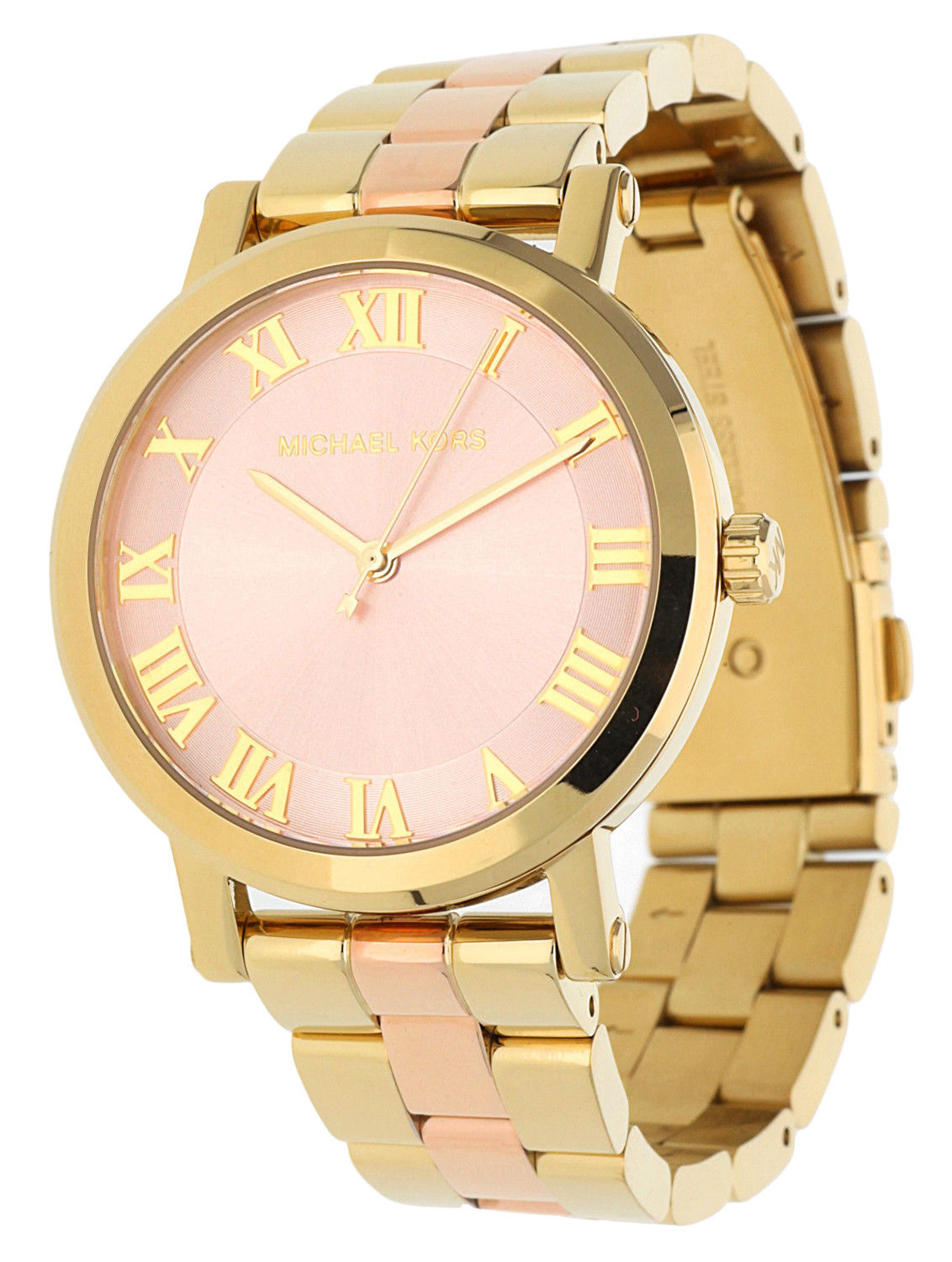 Shop Authentic Michael Kors Norie Gold Dial Two Tone Steel Strap Watch for Women - MK3586 - Luxxuri