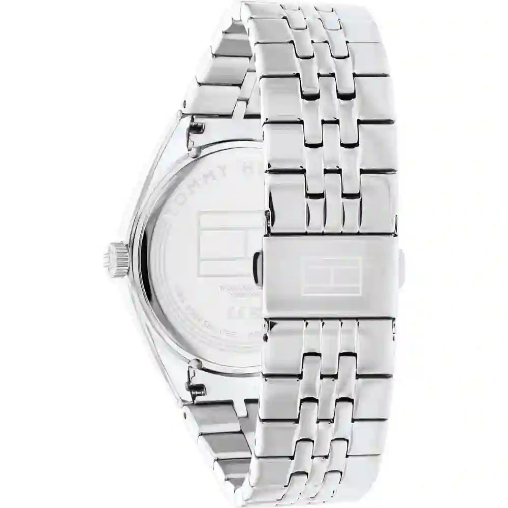 Shop Authentic Tommy Hilfiger Monica Multifunction Chronograph Pink Dial Silver Steel Strap Watch For Women - 1782590 - Luxxuri