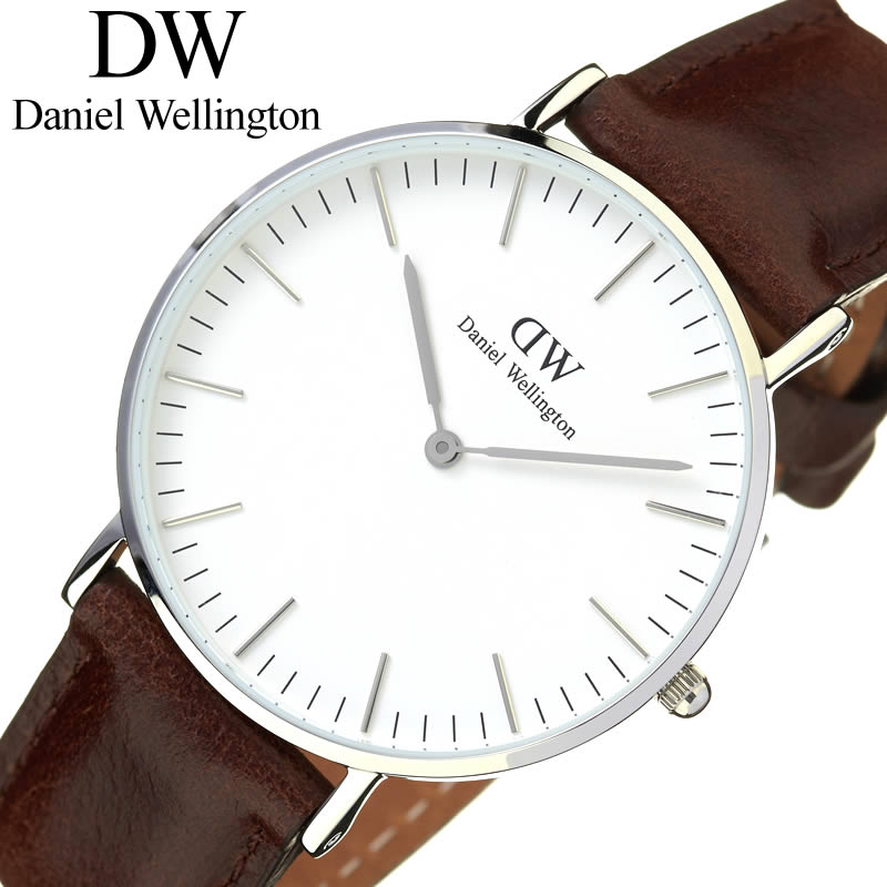 Shop Authentic Daniel Wellington Classic Bristol White Dial Brown Leather Strap Watch For Women - DW00100056 - Luxxuri