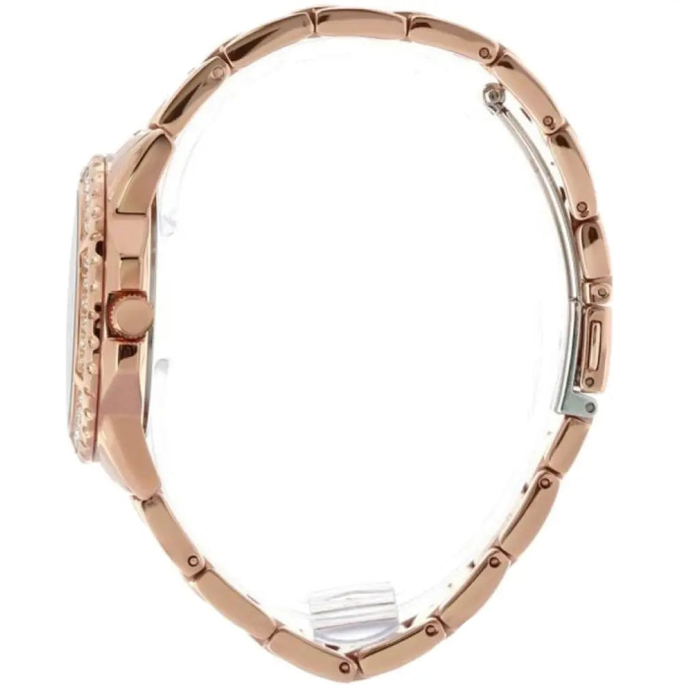 Shop Authentic Guess Sassy Quartz White Dial Rose Gold Steel Strap Watch For Women - W0705L3 - Luxxuri