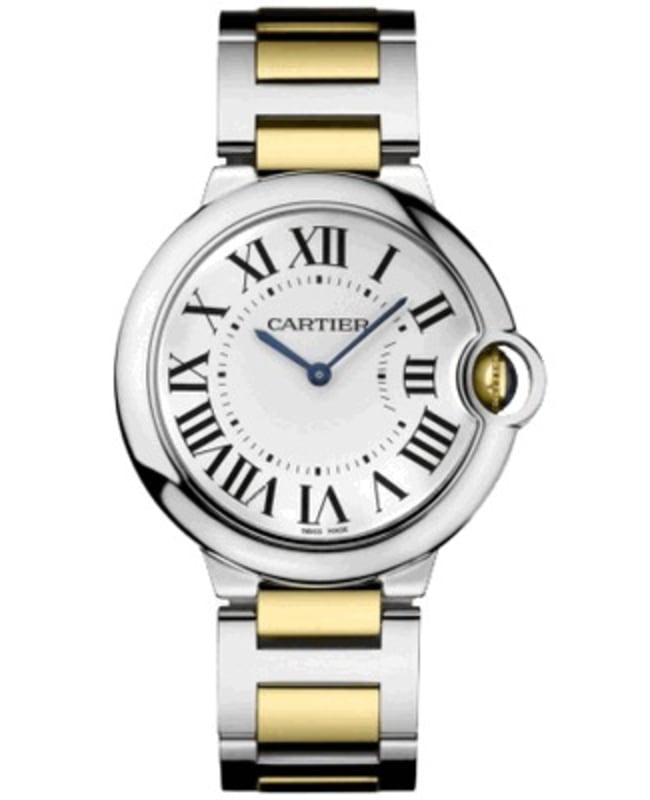 Shop Authentic Cartier Ballon Bleu Silver Dial Two Tone Steel Strap Watch for Unisex Watch - W69008Z3 - Luxxuri