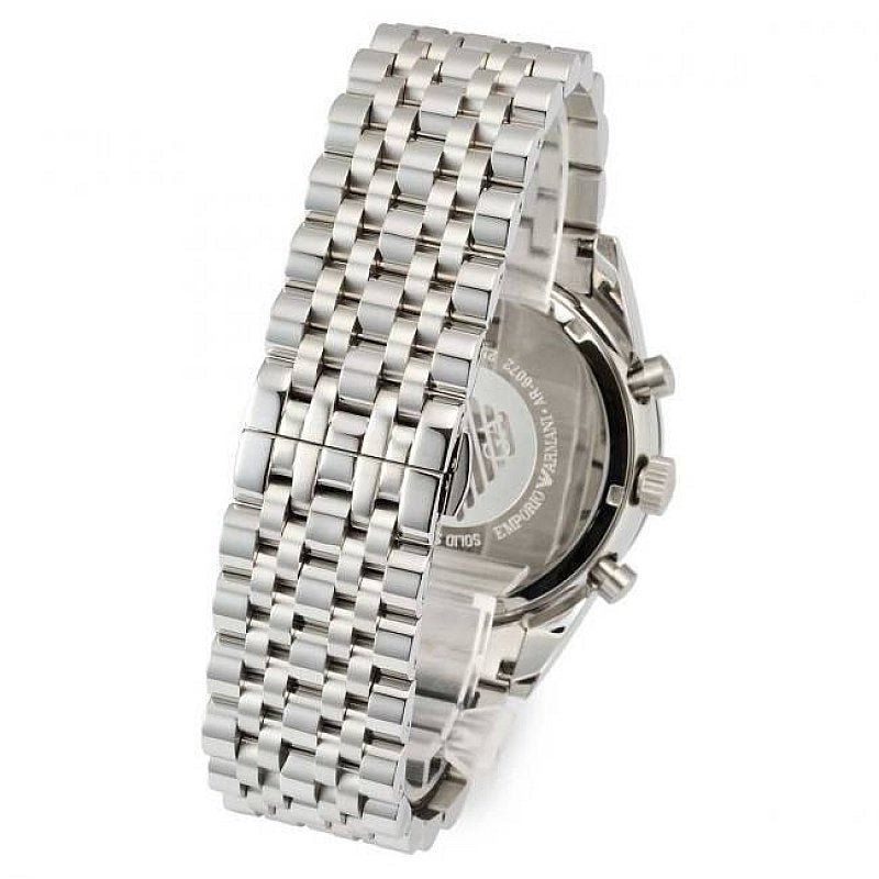 Shop Authentic Emporio Armani Sportivo Chronograph Blue Stainless Steel Watch For Men - AR6072 - Luxxuri