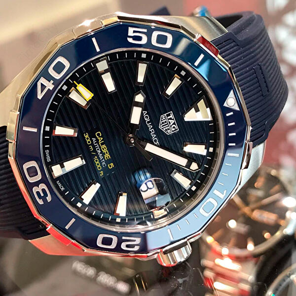 Shop Authentic Tag Heuer Aquaracer Blue Dial Watch for Men - WAY201B.FT6150 - Luxxuri