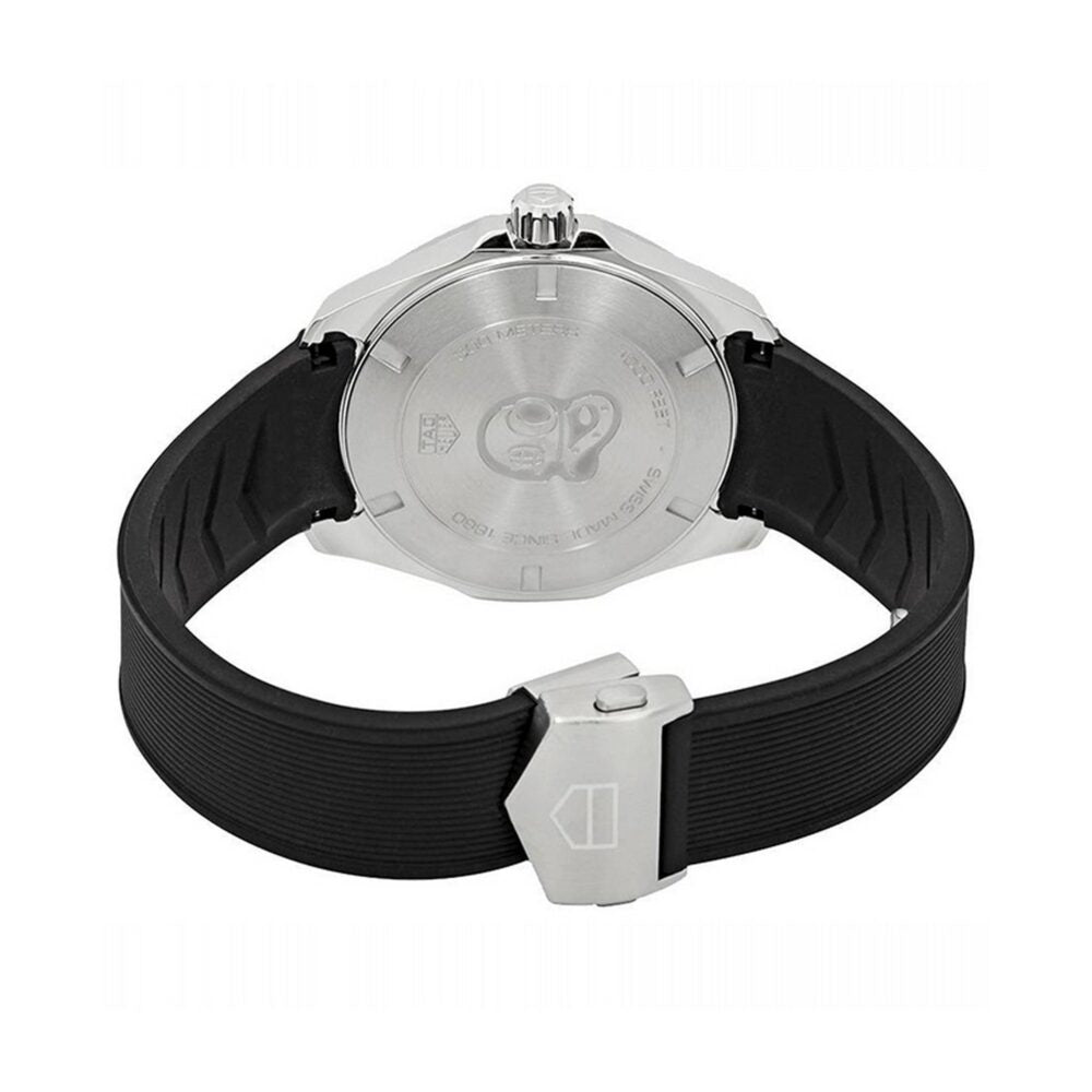 Shop Authentic Tag Heuer Aquaracer Quartz Black Dial Black Rubber Strap Watch for Men - WAY101A.FT6141 - Luxxuri