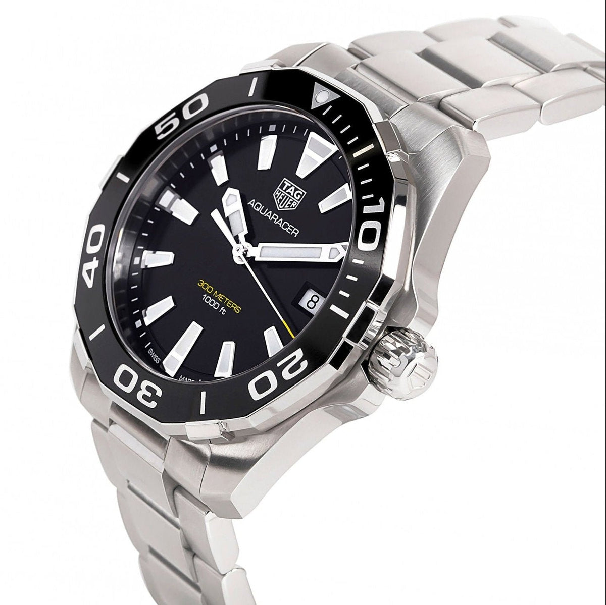 Shop Authentic Tag Heuer Aquaracer Black Dial Watch for Men - WAY111A.BA0928 - Luxxuri