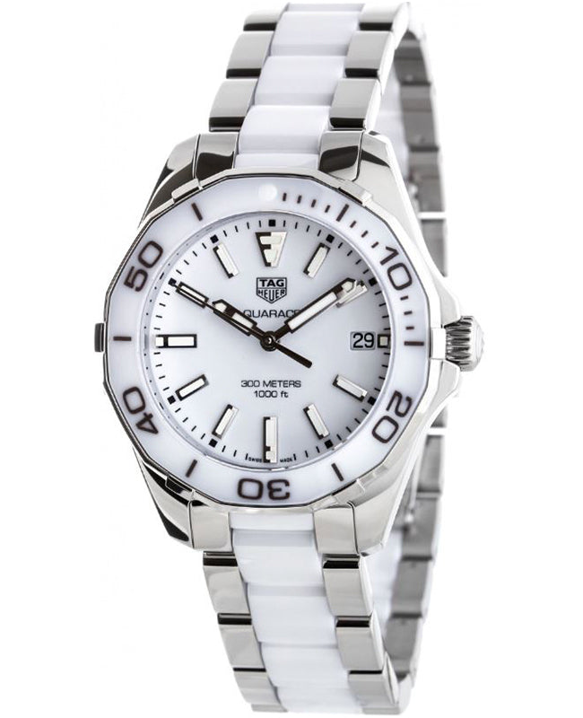 Shop Authentic Tag Heuer Aquaracer White Dial Watch for Women - WAY131B.BA0914 - Luxxuri