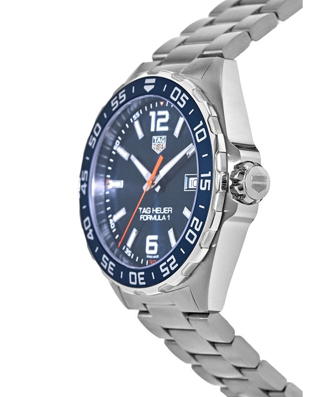 Shop Authentic Tag Heuer Formula 1 Quartz Blue Dial Silver Steel Strap Watch for Men - WAZ1010.BA0842 - Luxxuri