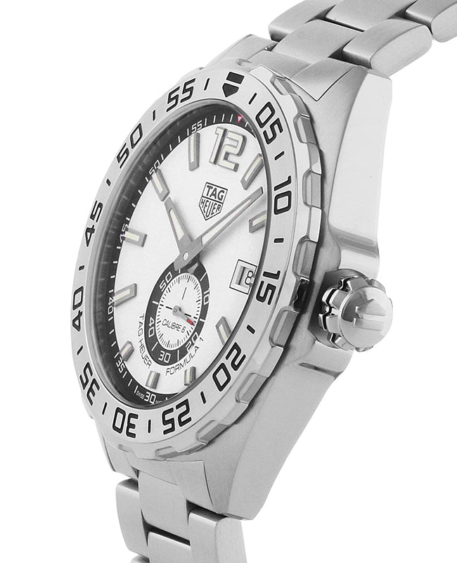 Shop Authentic Tag Heuer Formula 1 Calibre 6 Automatic White Dial Silver Steel Strap Watch for Men - WAZ2013.BA0842 - Luxxuri