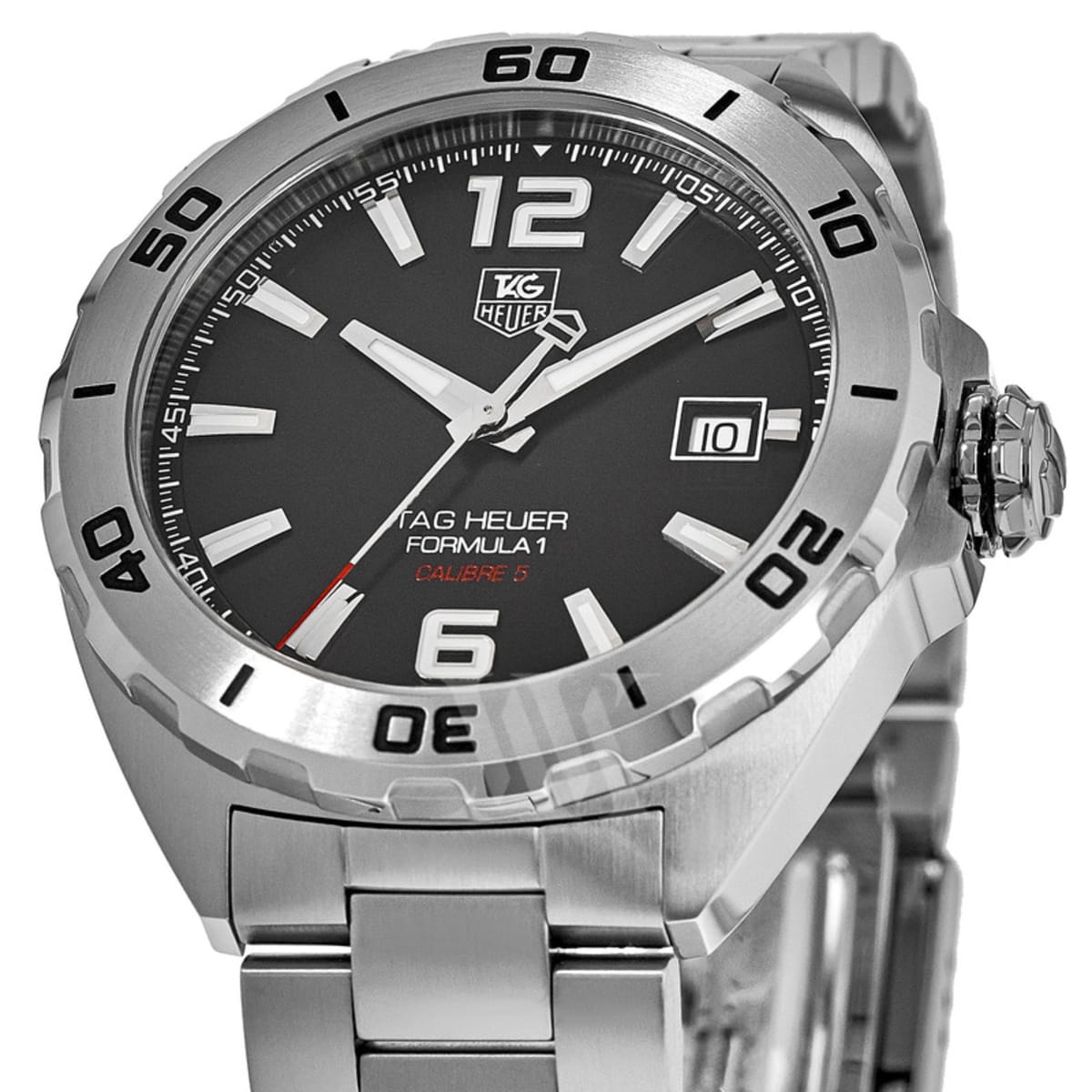 Shop Authentic Tag Heuer Formula 1 Automatic Black Dial Silver Steel Strap Watch for Men - WAZ2113.BA0875 - Luxxuri