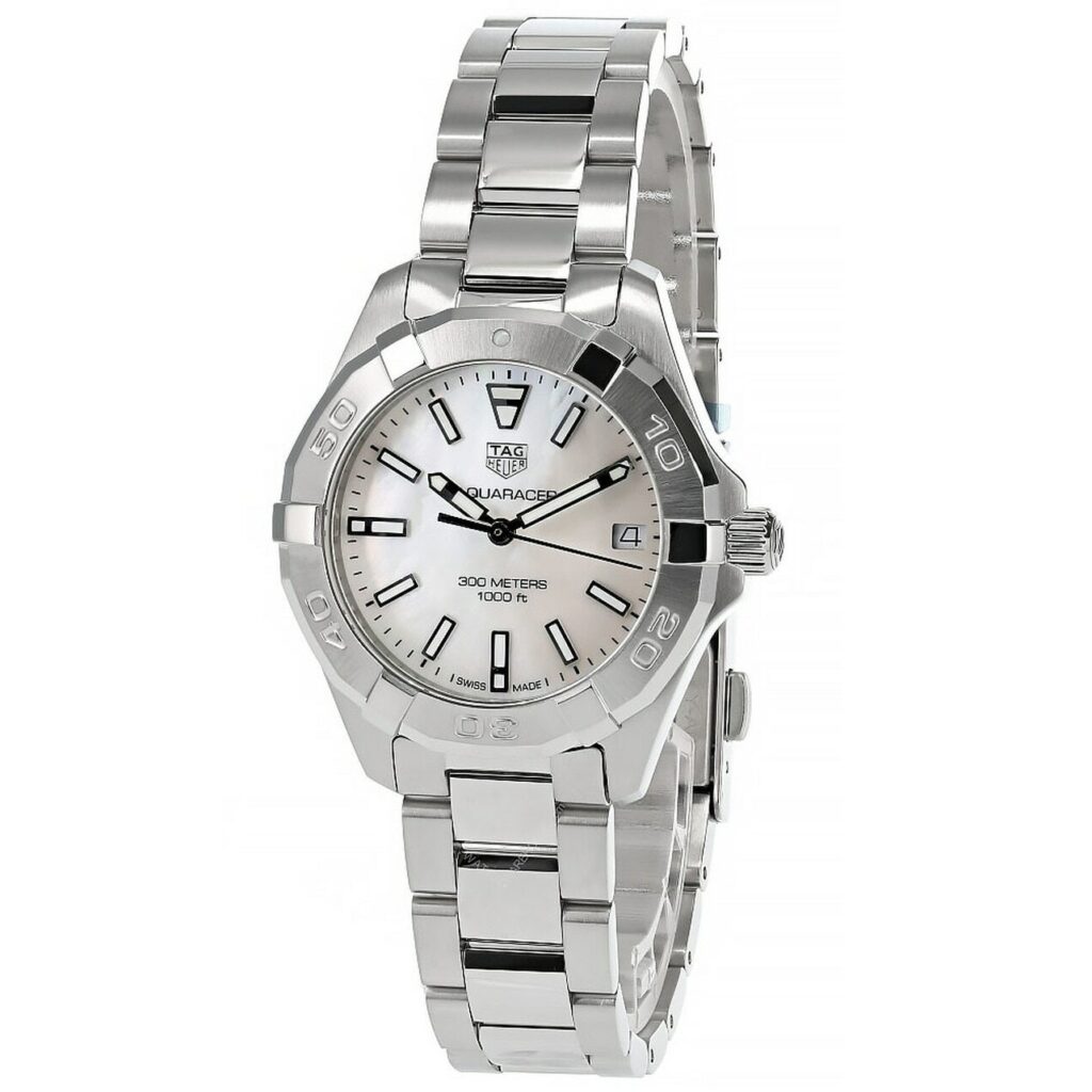 Shop Authentic Tag Heuer Aquaracer White Mother of Pearl Dial Watch for Women - WBD1311.BA0740 - Luxxuri