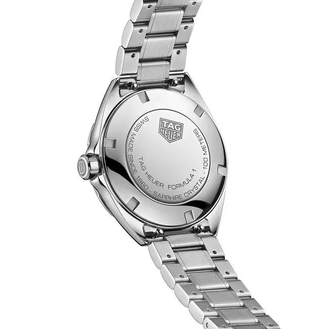 Shop Authentic Tag Heuer Formula 1 Quartz Diamonds Mother of Pearl Dial Silver Steel Strap Watch for Women - WBJ131A.BA0666 - Luxxuri