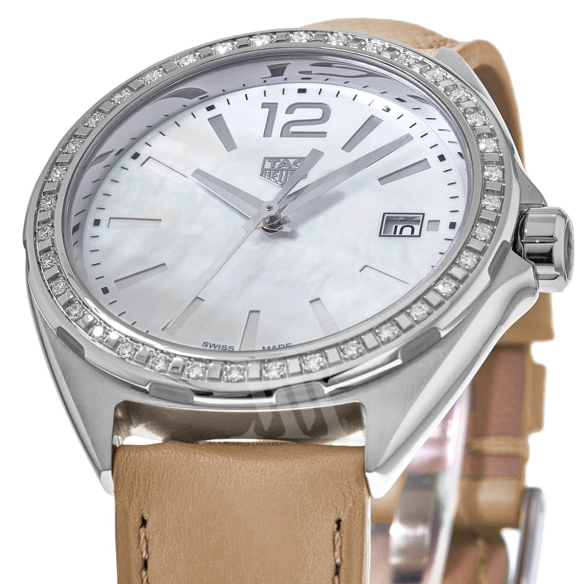 Shop Authentic Tag Heuer Formula 1 Quartz Mother of Pearl Dial Brown Leather Strap Watch for Women - WBJ131A.FC8255 - Luxxuri