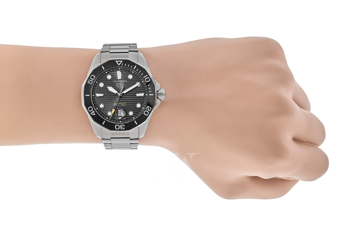Shop Authentic Tag Heuer Aquaracer Professional 300 Automatic Black Dial Silver Steel Strap Watch for Men - WBP201A.BA0632 - Luxxuri