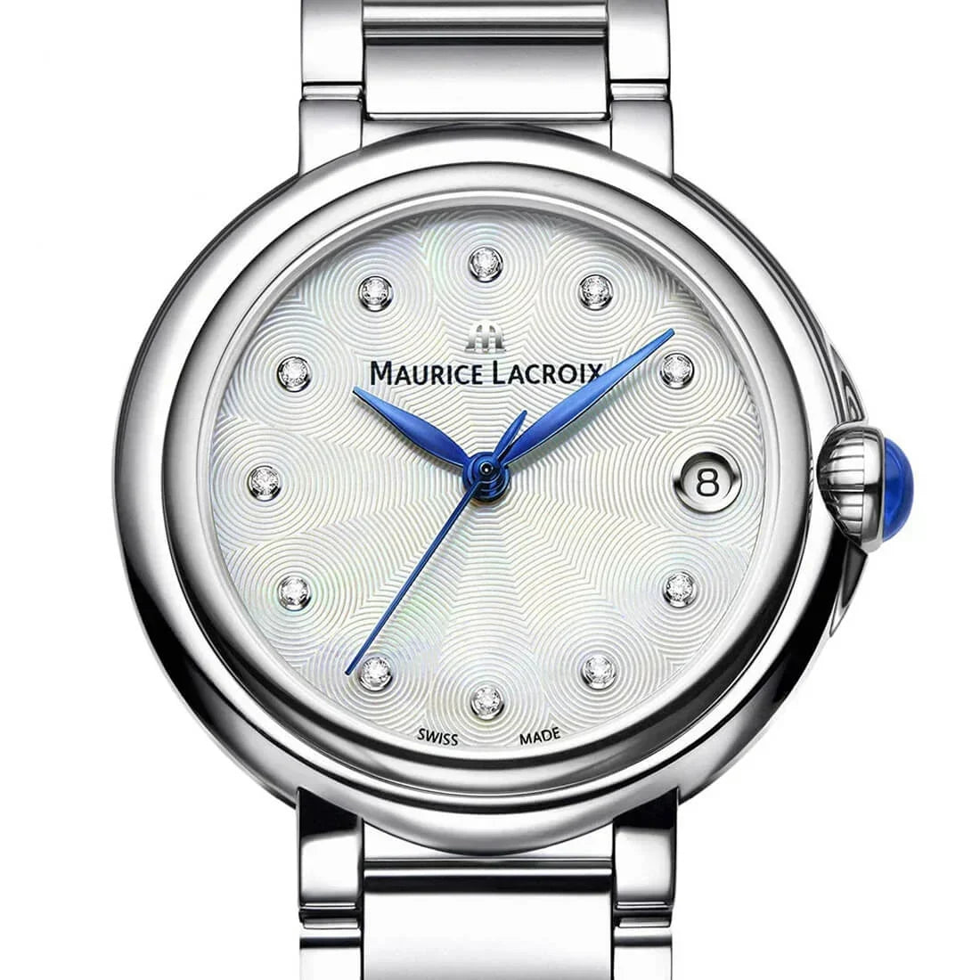 Shop Authentic Maurice Lacroix Fiaba Mother of Pearl Dial Silver Steel Strap Watch for Women - FA1004-SS002-170-1 - Luxxuri