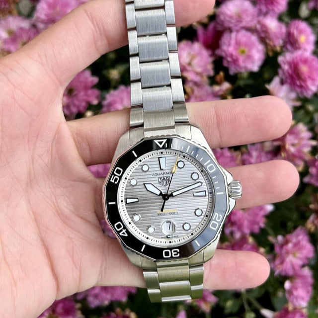 Shop Authentic Tag Heuer Aquaracer Professional 300 Automatic Silver Dial Silver Steel Strap Watch for Men - WBP201C.BA0632 - Luxxuri