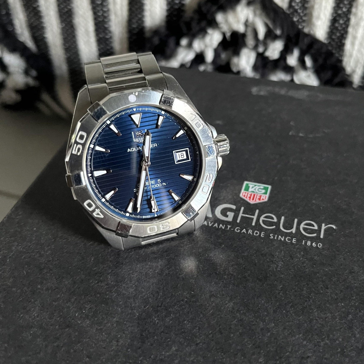 Shop Authentic Tag Heuer Aquaracer Blue Dial Watch for Men - WAY2112.BA0928 - Luxxuri