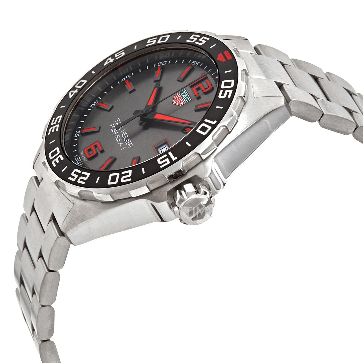 Shop Authentic Tag Heuer Formula 1 Quartz Anthracite Dial Silver Steel Strap Watch for Men - WAZ1018.BA0842 - Luxxuri