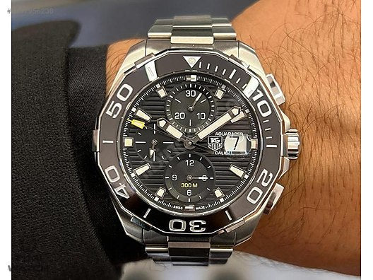 Shop Authentic Tag Heuer Aquaracer Black Dial Watch for Men - CAY211A.BA0927 - Luxxuri