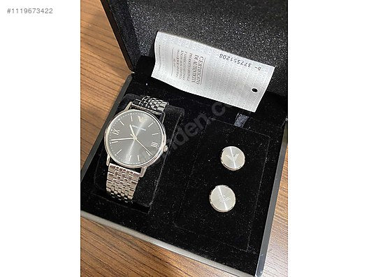 Shop Authentic Emporio Armani Kappa Quartz Grey Dial Silver Mesh Bracelet Watch For Men - AR11068 - Luxxuri