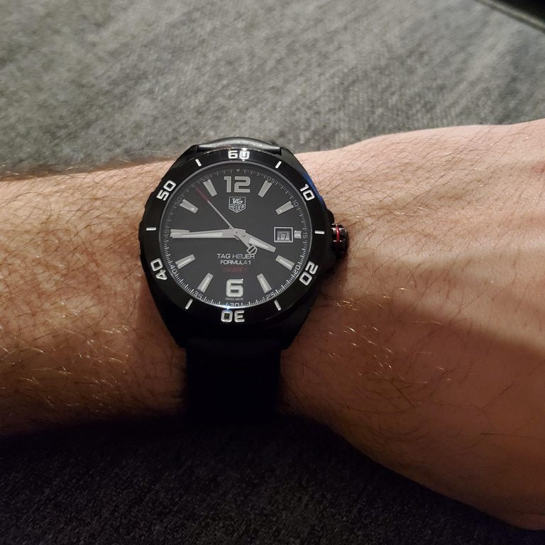 Shop Authentic Tag Heuer Formula 1 Automatic Black Dial Black Rubber Strap Watch for Men - WAZ2115.FT8023 - Luxxuri