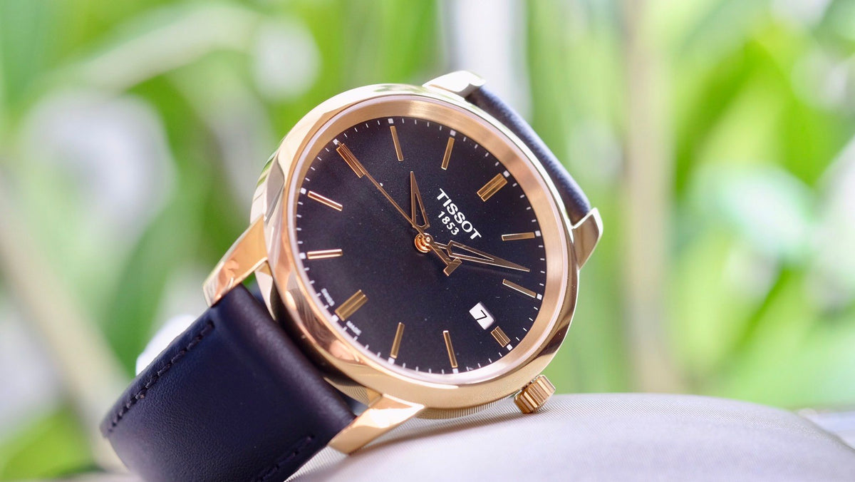Shop Authentic Tissot T Classic Dream Black Dial Black Leather Strap Watch for Men - T033.410.36.051.01 - Luxxuri