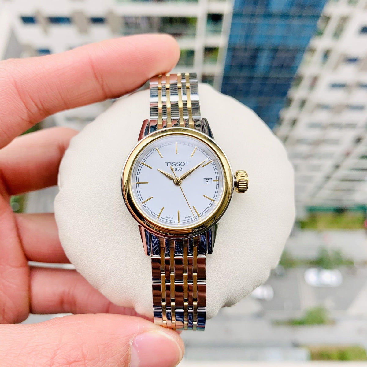 Shop Authentic Tissot T Classic Carson Quartz White Dial Two Tone Steel Strap Watch for Men - T085.410.22.011.00 - Luxxuri