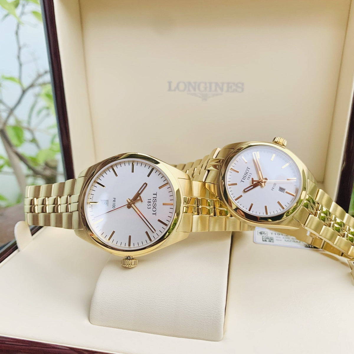 Shop Authentic Tissot T Classic PR 100 Lady White Dial Gold Steel Strap Watch for Women - T101.210.33.031.00 - Luxxuri