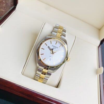 Shop Authentic Tissot T Classic PR 100 White Dial Two Tone Steel Strap Watch for Men - T101.410.22.031.00 - Luxxuri