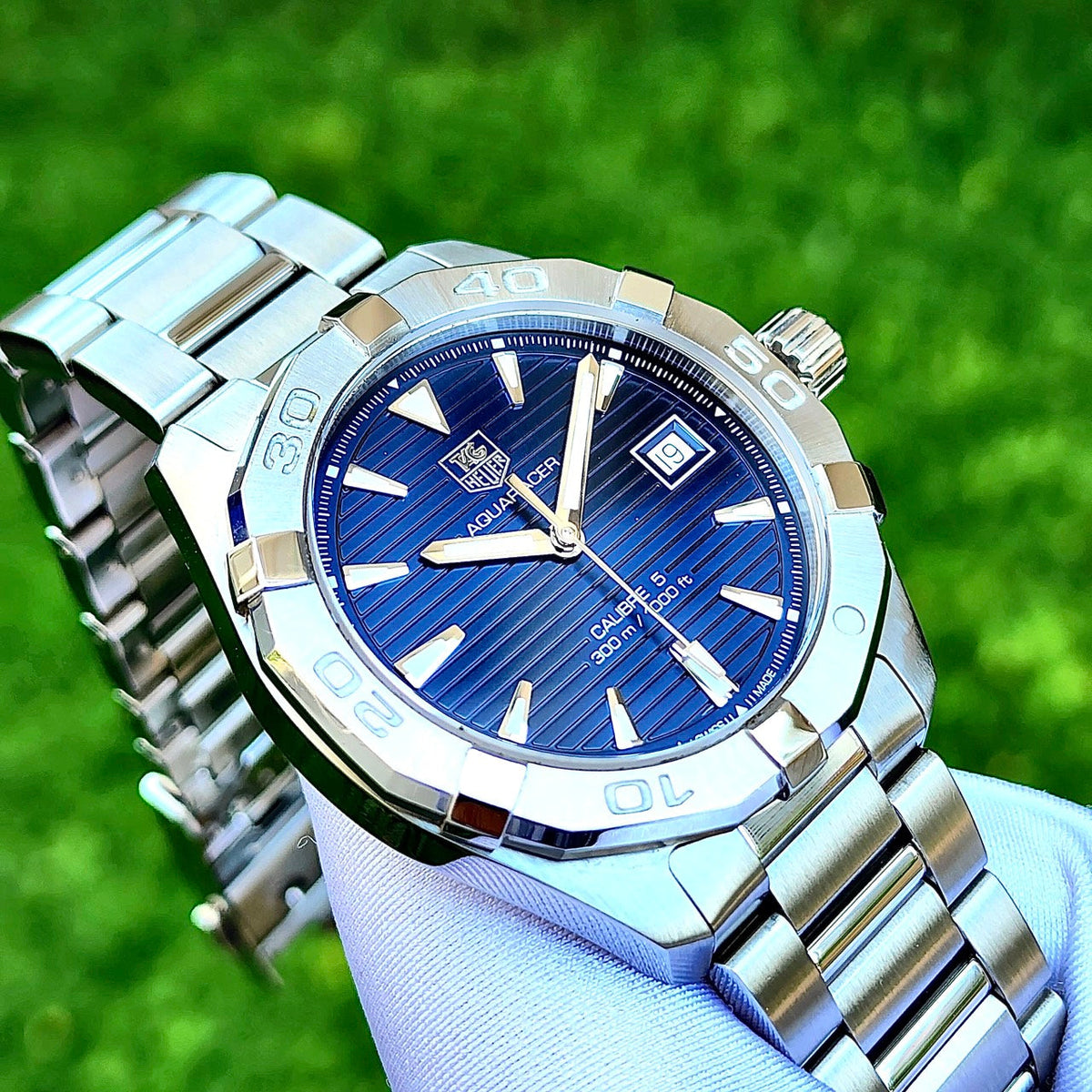 Shop Authentic Tag Heuer Aquaracer Blue Dial Watch for Men - WAY2112.BA0928 - Luxxuri