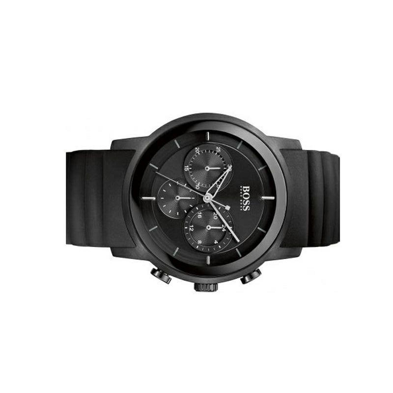 Shop Authentic Hugo Boss Modern Black Dial Black Rubber Strap Watch for Men - 1512639 - Luxxuri