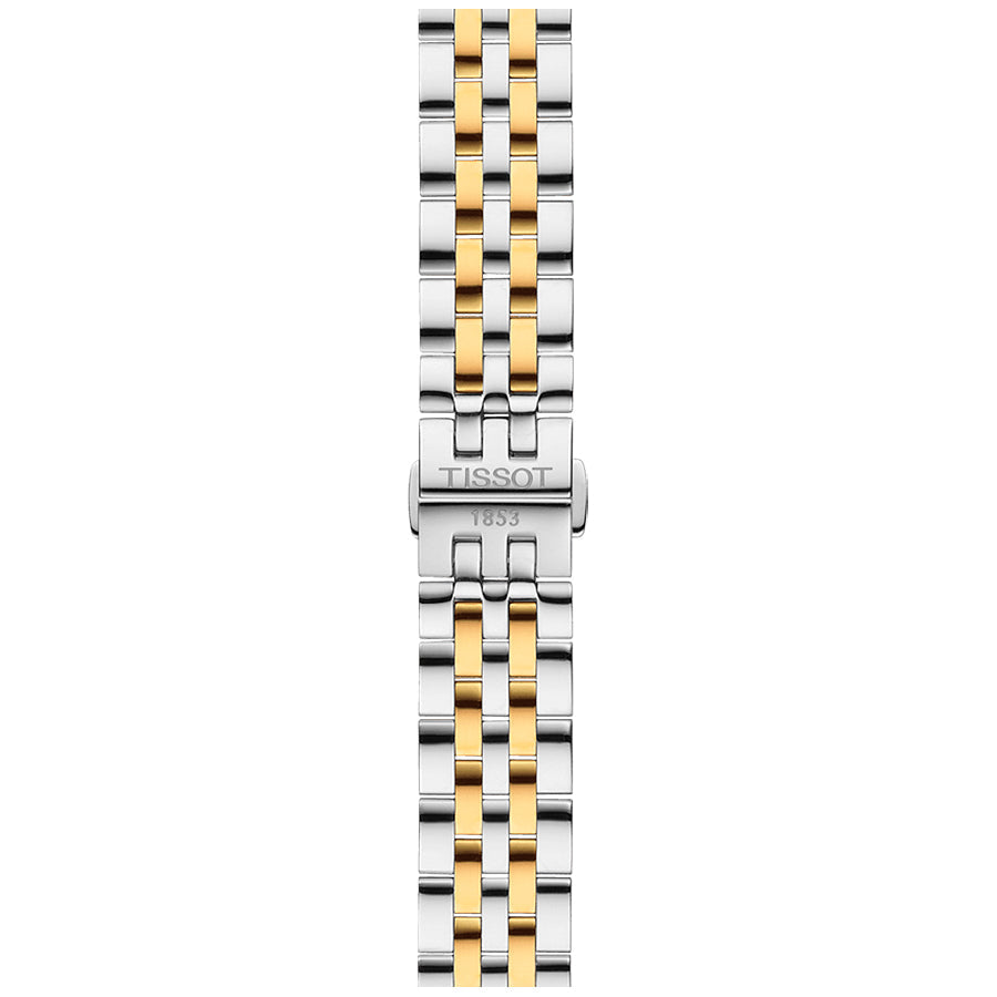 Shop Authentic Tissot T Classic Tradition White Dial Two Tone Mesh Bracelet Watch for Women - T063.210.22.037.00 - Luxxuri