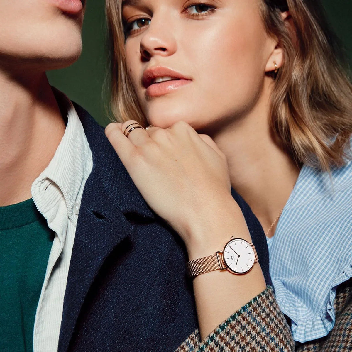 Shop Authentic Daniel Wellington Classic Petite White Dial Rose Gold Mesh Bracelet Watch For Women - DW00100219 - Luxxuri