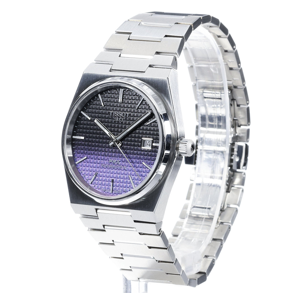 Shop Authentic Tissot Powermatic 80 Automatic Gradient Blue Dial Silver Steel Strap Watch for Men - T137.407.11.051.01 - Luxxuri