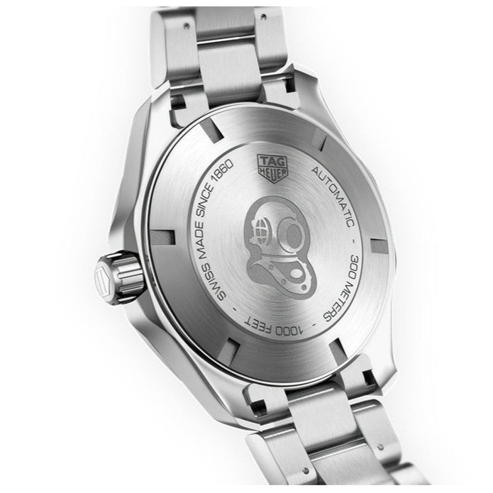 Shop Authentic Tag Heuer Aquaracer Calibre 5 Green Dial Silver Steel Strap Watch for Men - WAY201S.BA0927 - Luxxuri