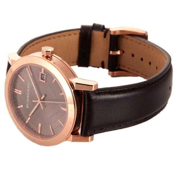  Shop Authentic Burberry The City Brown Dial Brown Leather Strap Watch for Men - BU9013 - Luxxuri